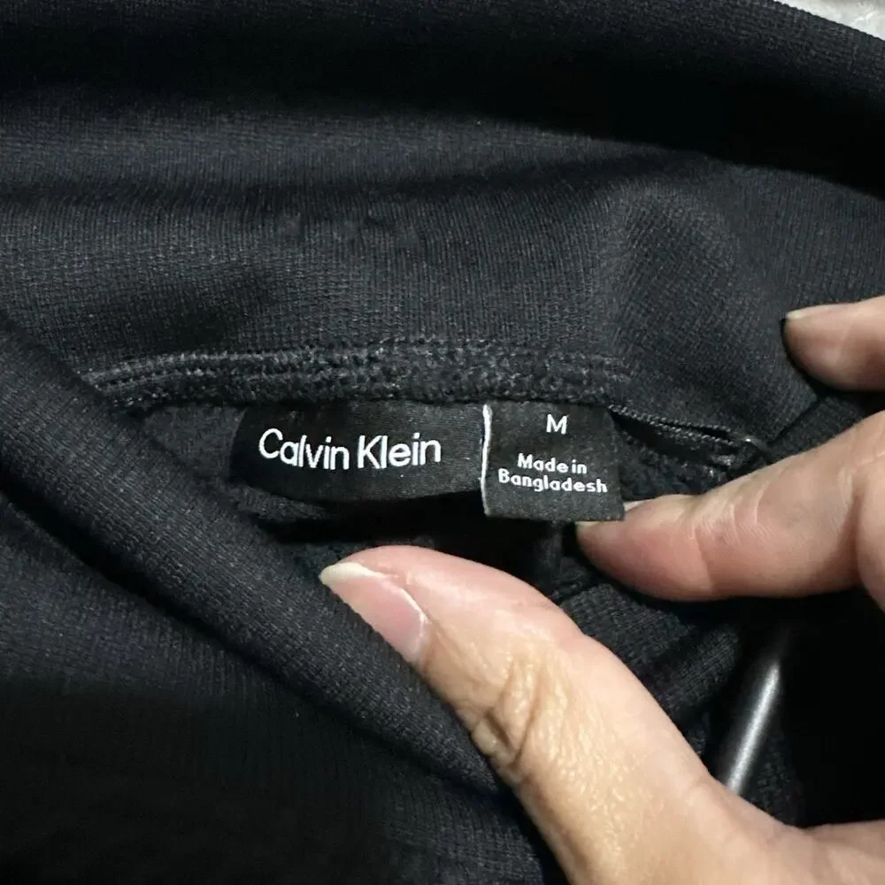 NWT Calvin Klein Sport Performance Leggings Womens Size M Black Textured Stretch - Picture 5 of 13